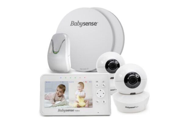 babysense 7 breathing split screen video baby monitor 2 cameras v43 397017