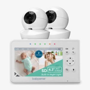 split screen video baby monitor v43 450195